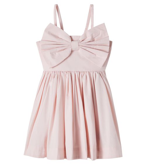 Caysi bow-detail cotton dress
