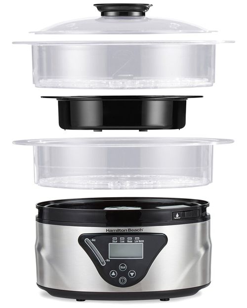 Hamilton Beach 2-Tier 5.5Qt Digital Food Steamer
