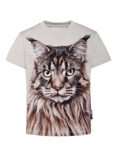 Roxo cat-print T-shirt - Neutrals