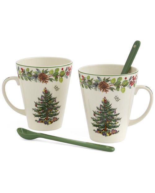 Christmas Tree Annual 4pc Mug & Spoon 2022