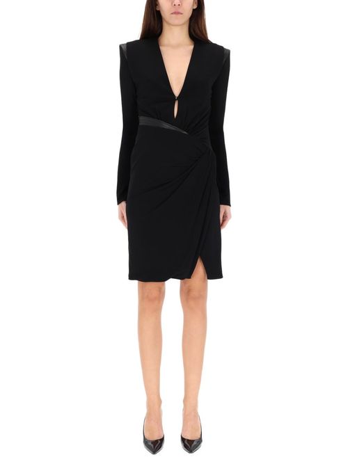 Long-Sleeved V-Neck Dress
