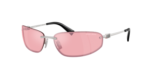 Miu Miu Woman Sunglass MU A50S -  Frame color: Gold, Lens color: Yellow Gradient Silver