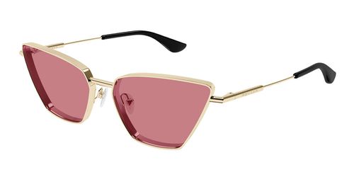 Alexander McQueen AM0501S 004 Women’s Sunglasses Gold