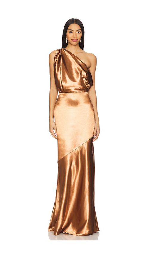 Lovers and Friends Sheridan Gown in Metallic Copper.  XS. Also in M