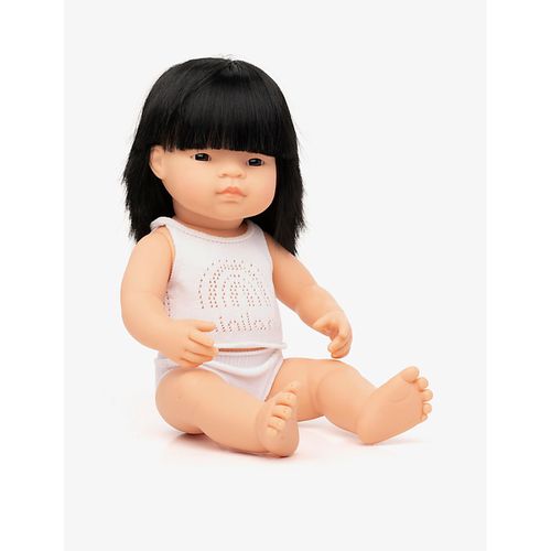 Beige Educational Vinyl Female Baby Doll 38cm