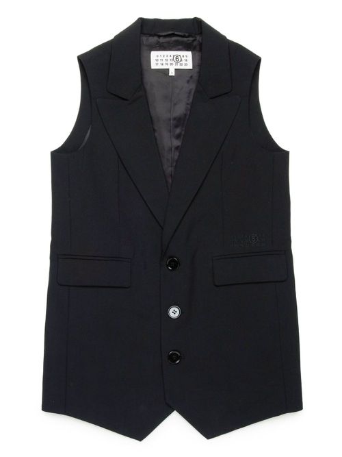 Sleeveless blazer - Black