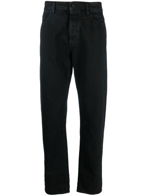 Straight-leg denim jeans - Black