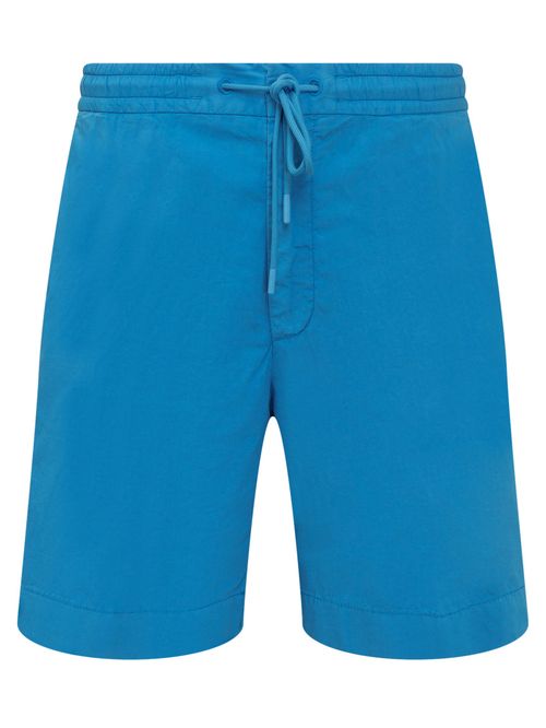 Blue Solid Shorts