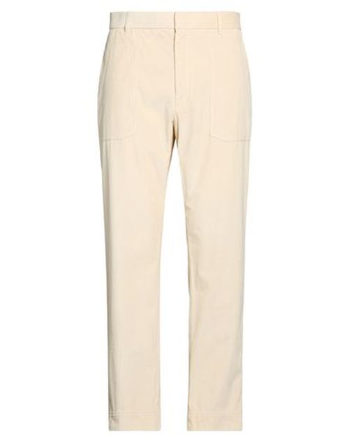 Man Pants Ivory Size 36 Cotton, Wool, Lambskin