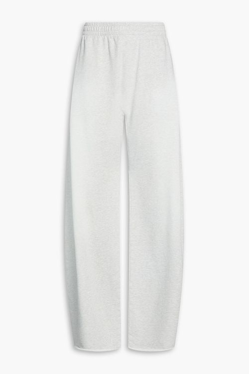 Cotton-fleece track pants - Gray - L