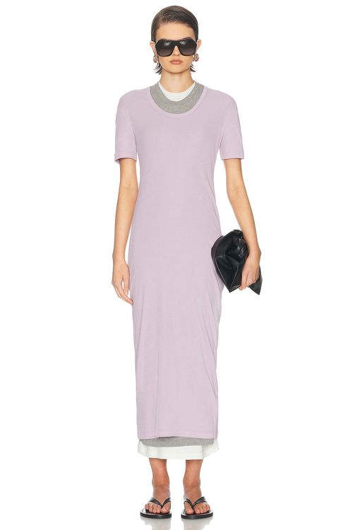 Jil Sander Kit Dress in Faded Liliac - Lavender,Grey. M also in