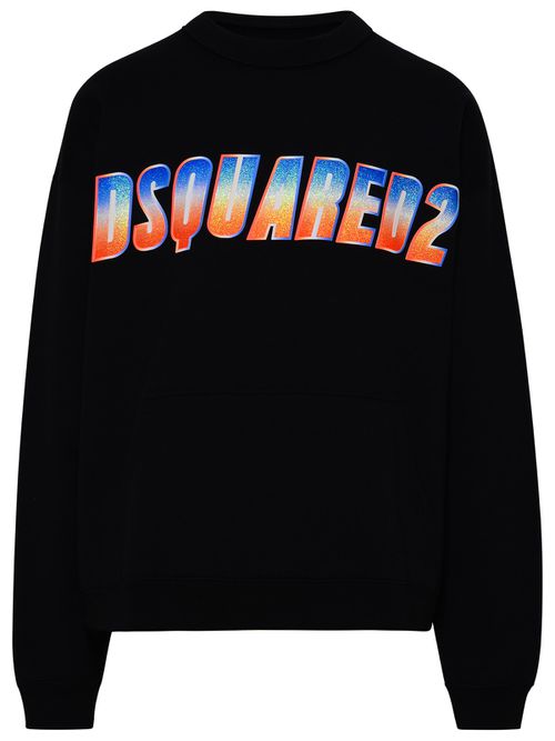 Black Cotton Sweatshirt