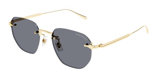 Montblanc MB0405S 001 Men's Sunglasses Gold Size 51