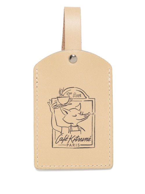 CAFÉ KITSUNÉ Street Fox name tag - Neutrals