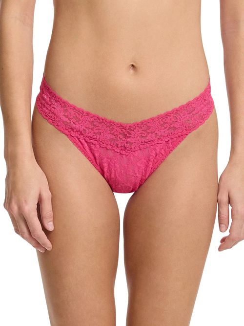 Women's Signature Lace Underwear Pink Original Rise Thong DDR2828