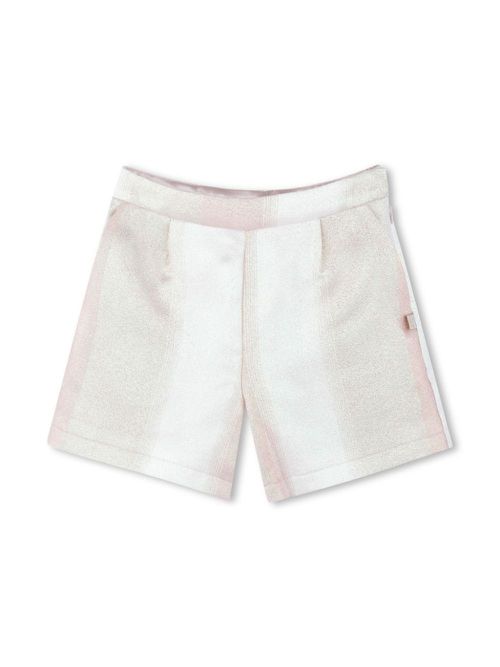 Faded-effect shorts - White