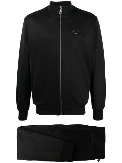 Logo plaque track suit - Black