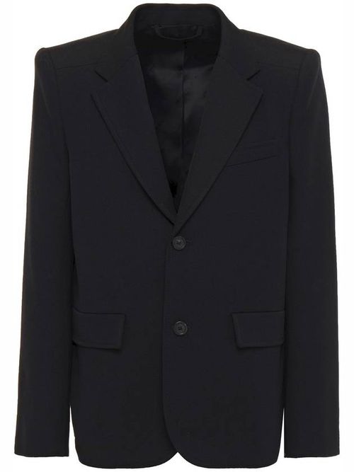 Padded shoulder blazer - Black
