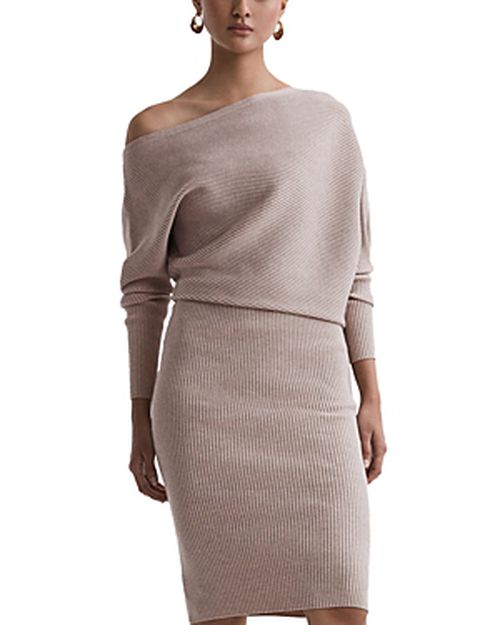 Lara Draped Knitted Bodycon Dress