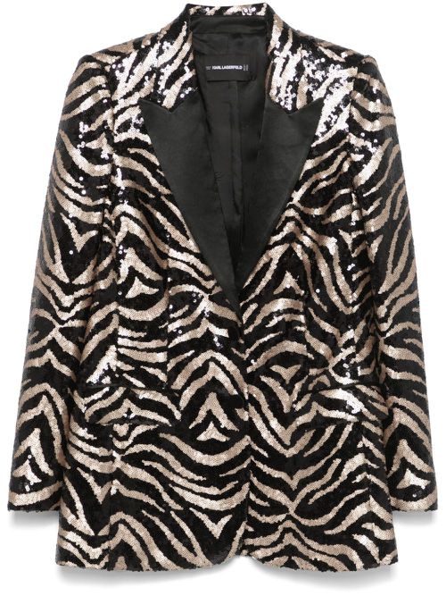 Karl Studio sequin blazer - Black