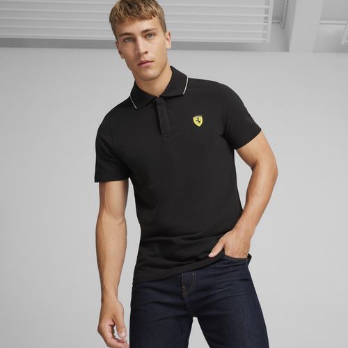 PUMA Scuderia Ferrari Men's Motorsport Race Polo Shirt in Black