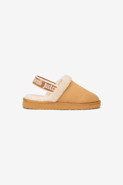 Beige Comfy Style Sabot Shoes