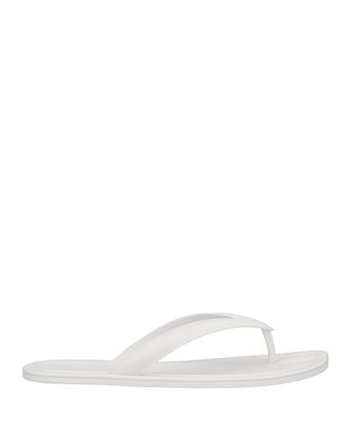 Man Toe strap sandals White