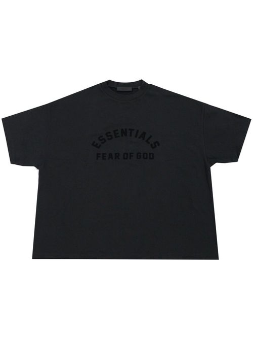 Logo-print cotton T-shirt - Black