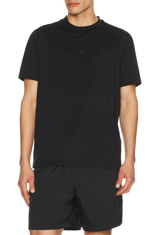 247 DNA Mesh Tee in Jet Black - Black. L also in M, S, XL/1X