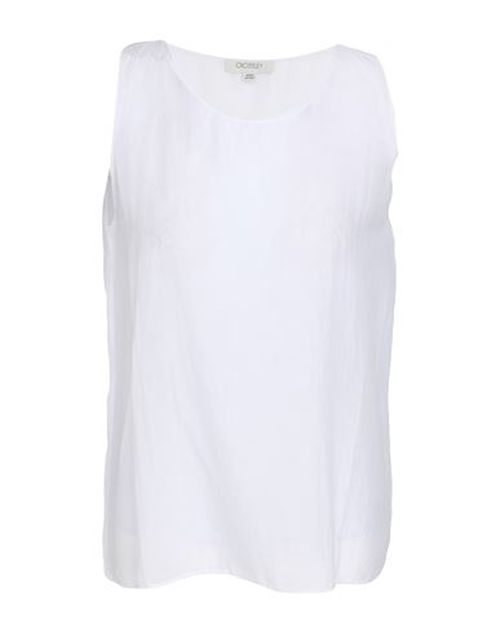 Woman Top White Size XL Cotton, Silk