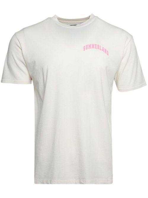Summerland-print cotton T-shirt - White