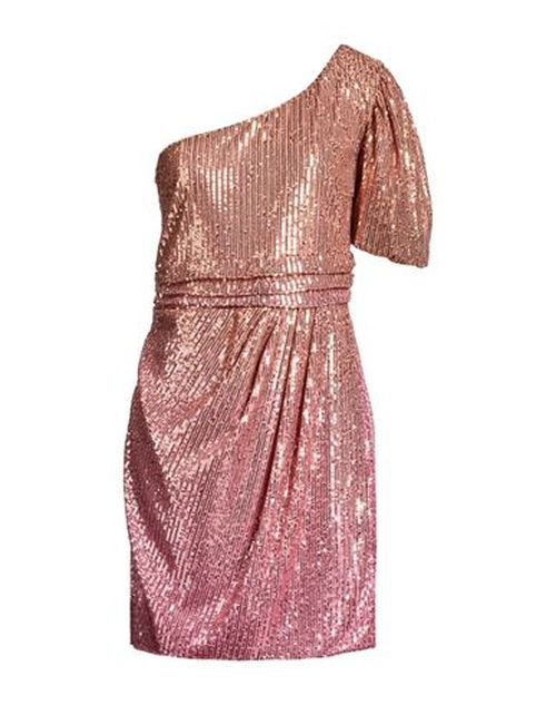 Woman Mini dress Rose gold Size M Polyester, Elastane