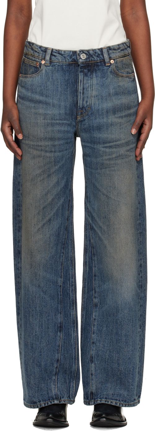 Blue Treble Cut Jeans