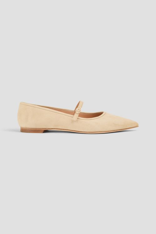 Ina suede point-toe flats