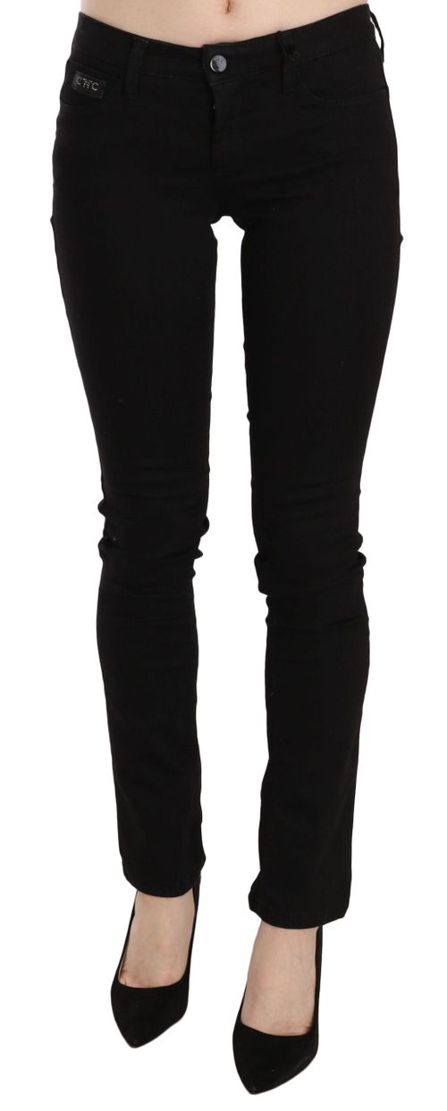 Ripped Slim-Fit Denim Jeans — Black
