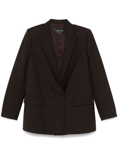 Double-breasted blazer - Brown