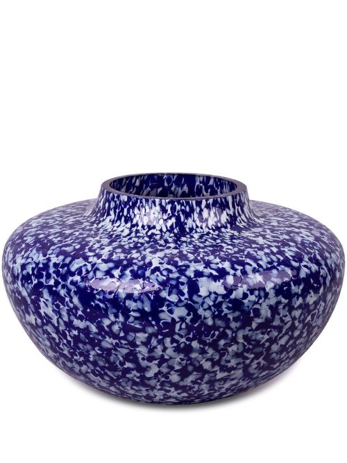 Macchia Murano glass vase - Blue