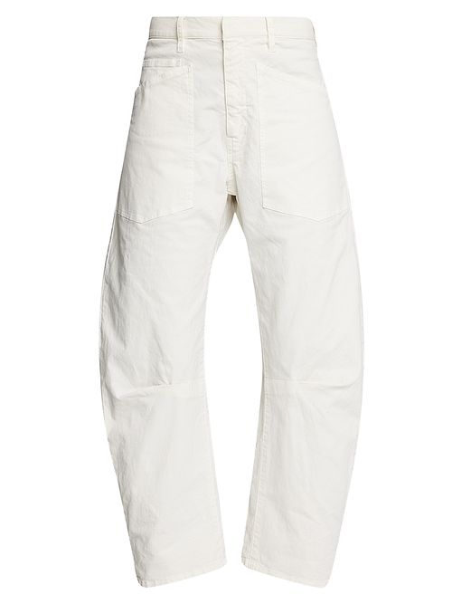 Women's Shon Cotton Twill Pants - White