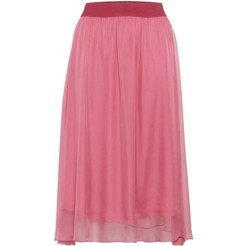 Saint Tropez Women's CoralSZ Chiffon Midi Length Lining Skirt in Dusty Pink | : Mediu
