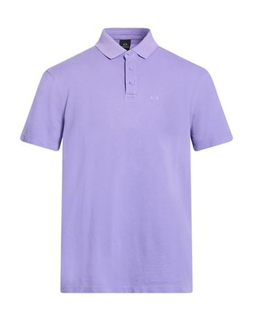 Man Polo shirt Purple Size M Cotton