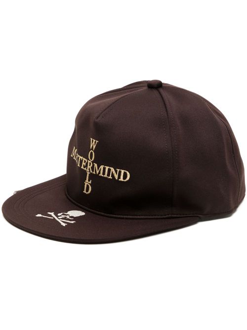 Mastermind World logo-embroidered cap - Bruin