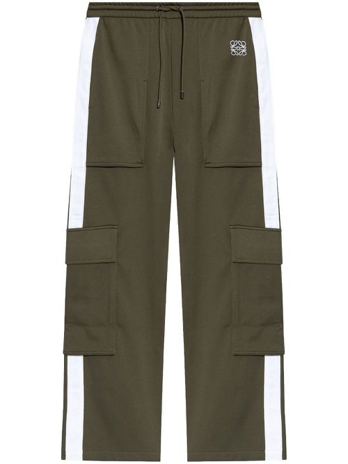 Technical-jersey cargo trousers - Green