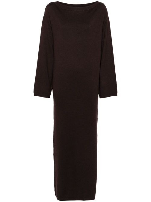 Isabella knitted maxi dress - Brown