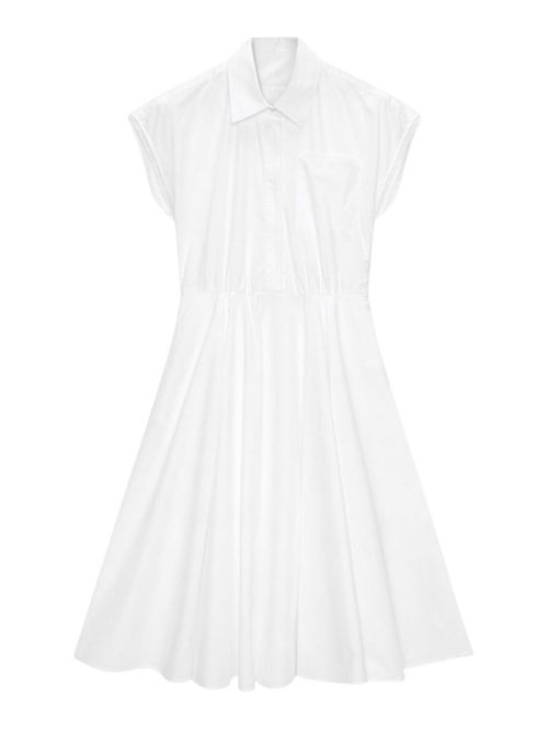 M. S.G. M. Midi Dress In White Cotton