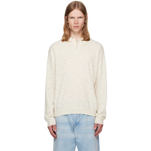 Off-White Eyelet Polo