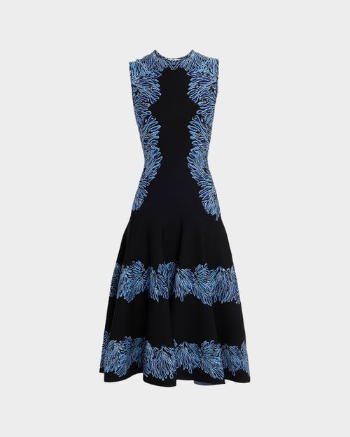 Iona Sleeveless Jacquard Knit Midi Dress