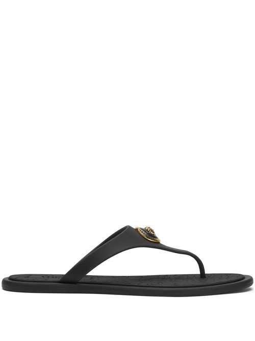 베르사체 여성 Alia flip flops - 블랙 10162481A10983