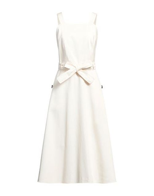 Weekend Max Mara Woman Midi dress Beige Size 12 Cotton