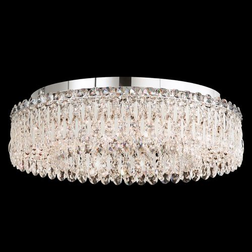 Sarella 12-Light Flush Mount Ceiling Light in Stainless Stee