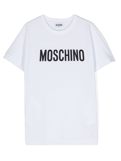 Logo-print T-shirt dress - White